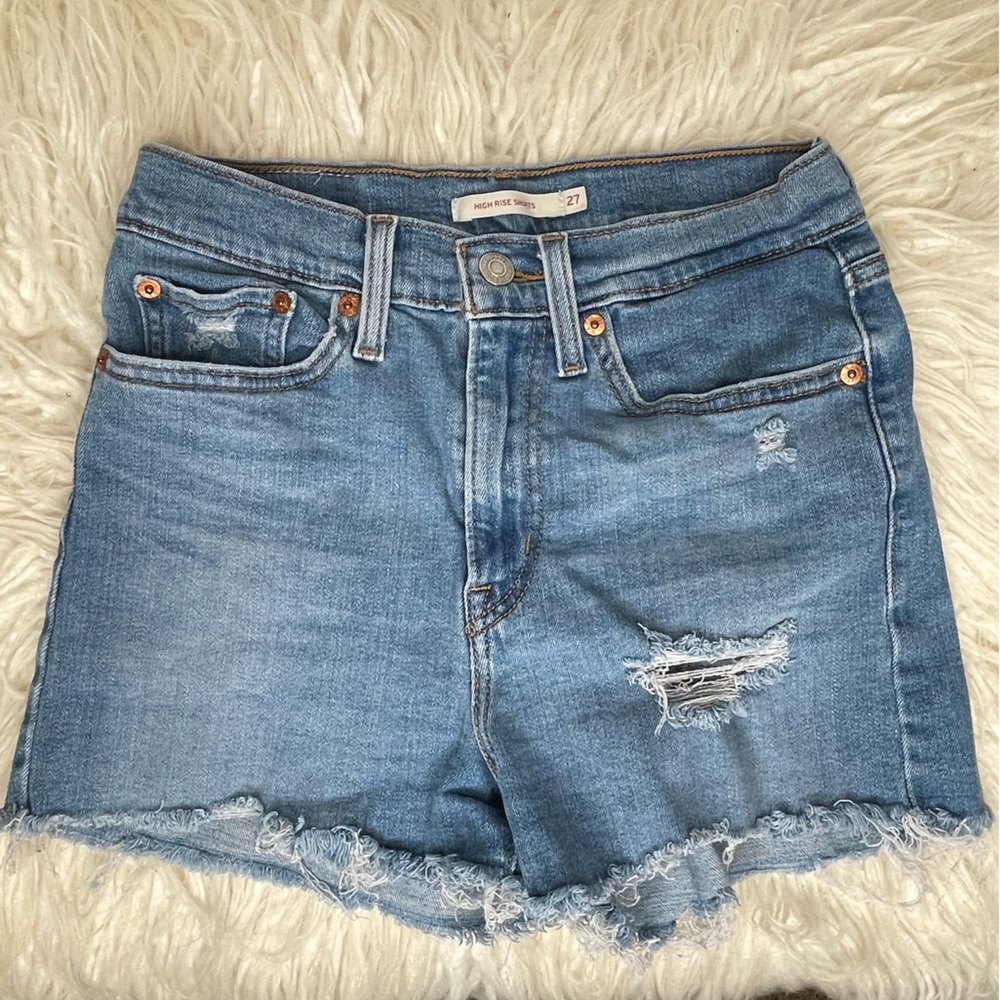 Levis Jean Shorts High Rise Size 27